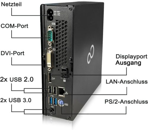 FUJITSU ESPRIMO Q958 Mini PC i5-9500T/8GB/256SSD Win11 kompatibilis!