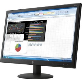 24" HP V241p FHD/SMVA fekete monitor 
