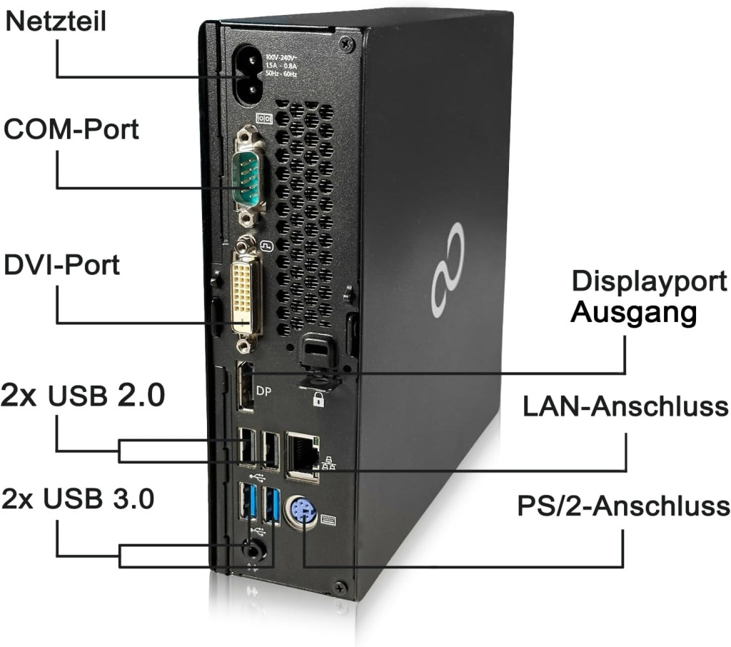 FUJITSU ESPRIMO Q558 Mini PC i5-8500T/8GB/256SSD Win11 kompa